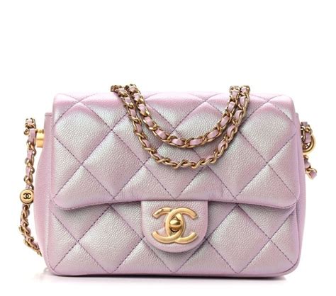 chanel mini iridescent pink|Chanel My Perfect Mini Flap, Iridescent Pink Caviar with Gold .